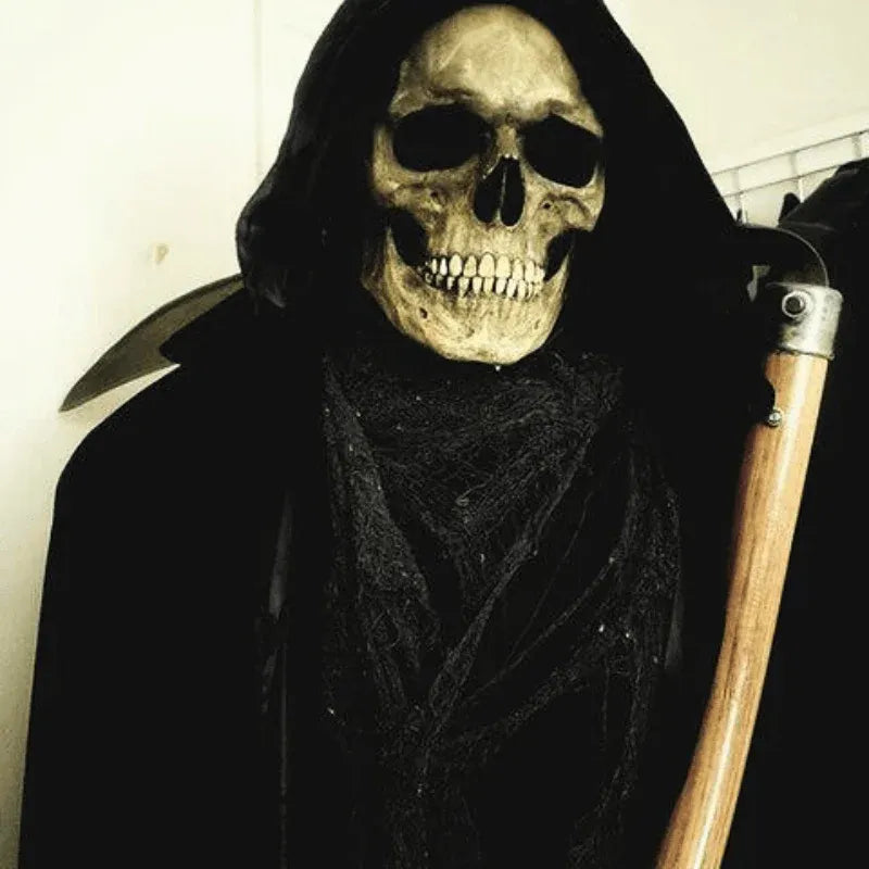 SkullMask™ - Máscara de calavera -cabeza completa con mandíbula móvil y luz led en los ojos