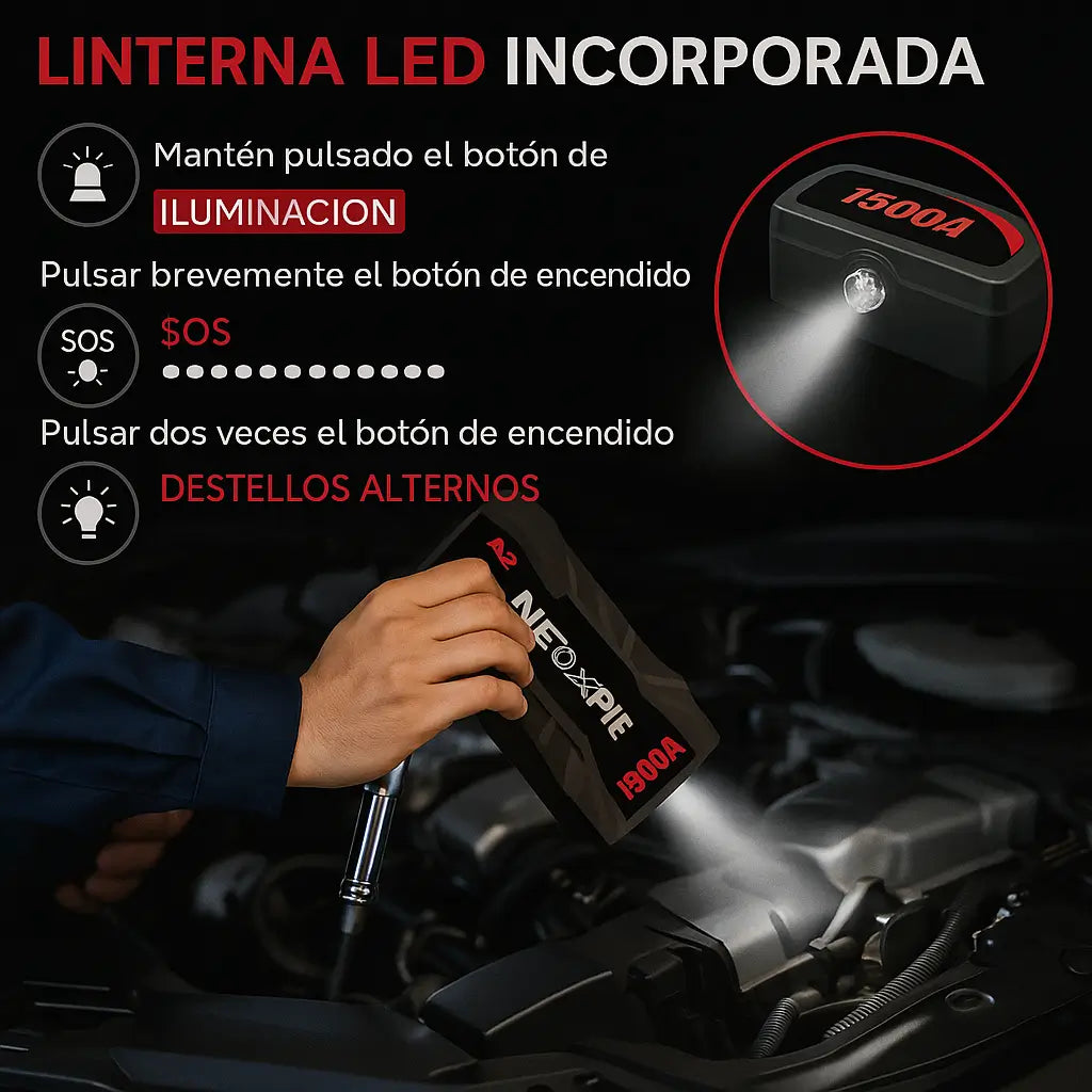 Cargador Inteligente Batería + Juego Copas Raches Kit Herramientas de regalo