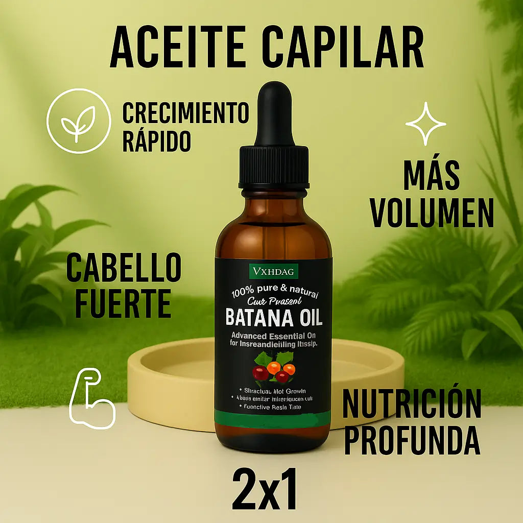 Aceite Batana 100% Puro con Romero y Maca Nutritivo Estimula el Crecimiento Capilar y Restaura el Cabello Dañado