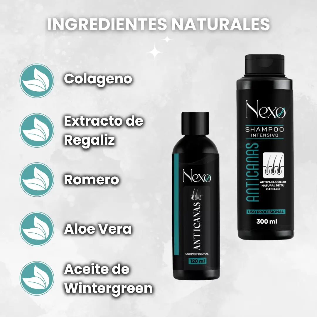 Shampoo Anti canas + Tratamiento Activador