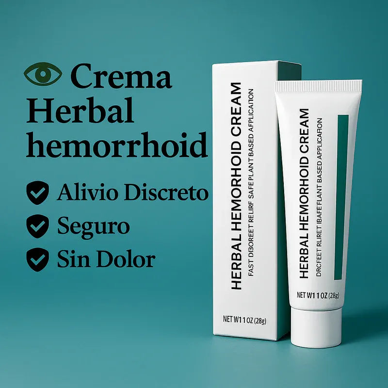 🌿 Crema Herbal hemorrhoid – Alivio Discreto, Seguro y Sin Dolor.
