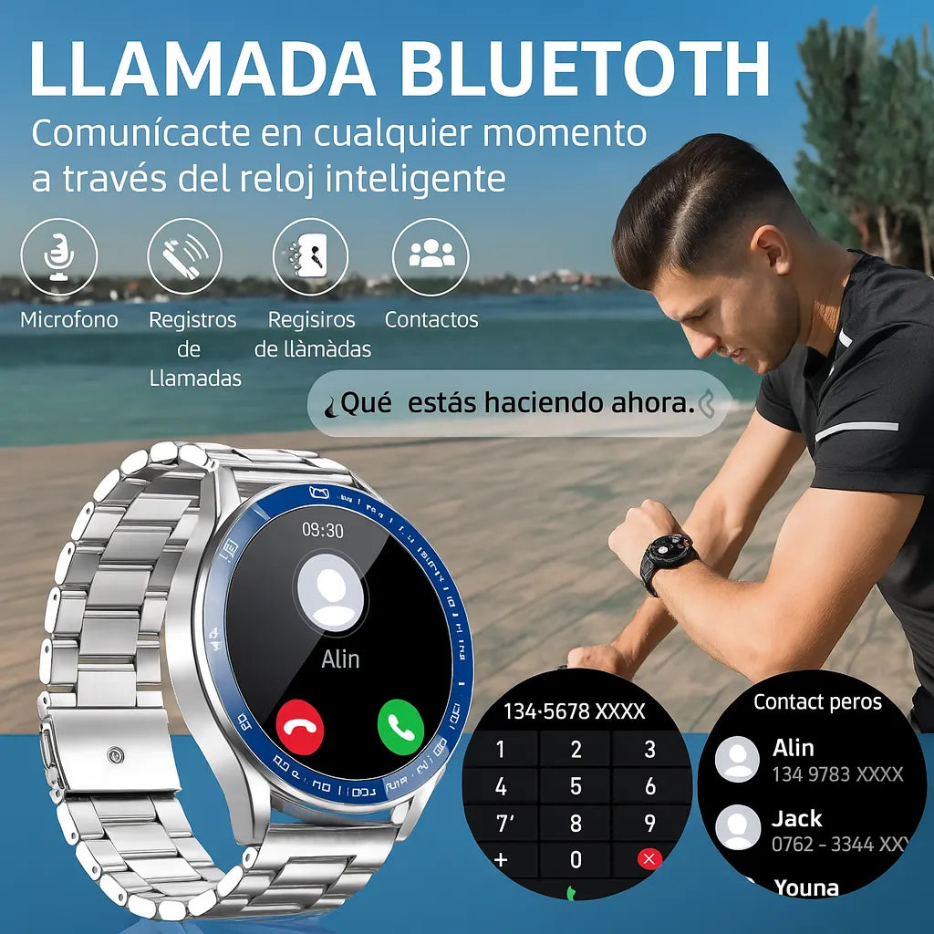 Reloj inteligente PowerWatch 4 con 3 correas - Avanzado con GPS y monitorización de la salud