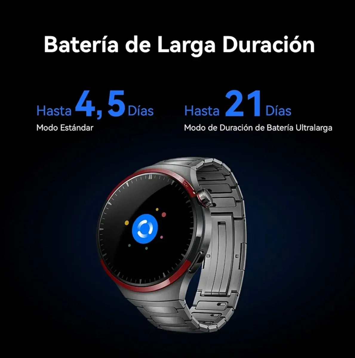 Reloj inteligente PowerWatch 4 con 3 correas - Avanzado con GPS y monitorización de la salud
