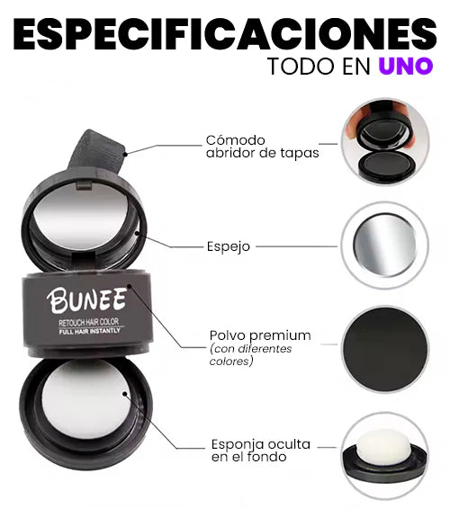 BUNEE® Elimina canas y raíces en segundos + Peine Toppik de REGALO