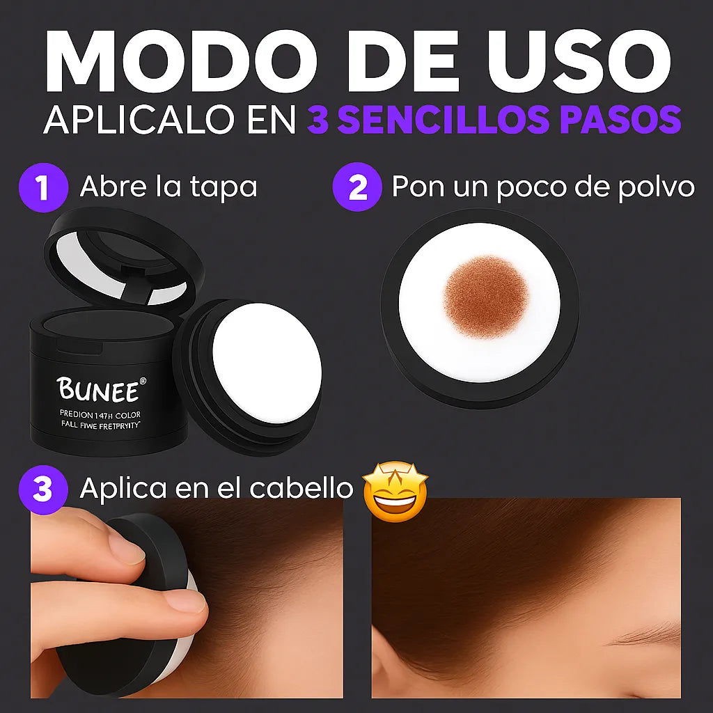 BUNEE® Elimina canas y raíces en segundos + Peine Toppik de REGALO