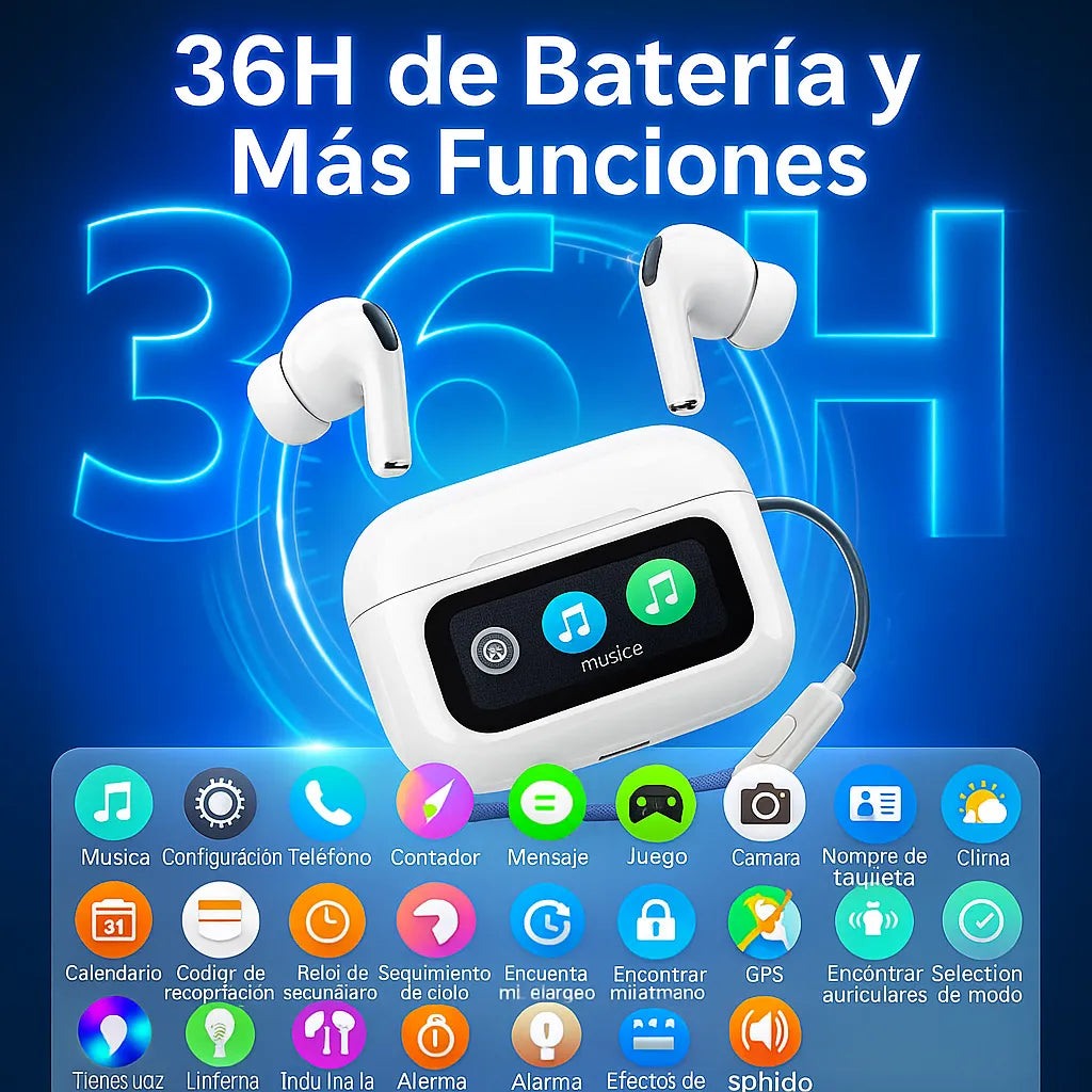 🎧 Originales Auriculares con Pantalla : Siente el Sonido, Mira la Magia
