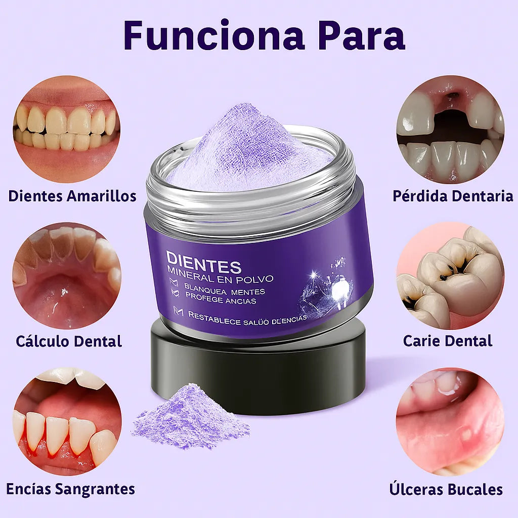 ✨ Polvo Mineral Restauración Dental® –Dientes Blancos y Restaurados al Instante✨