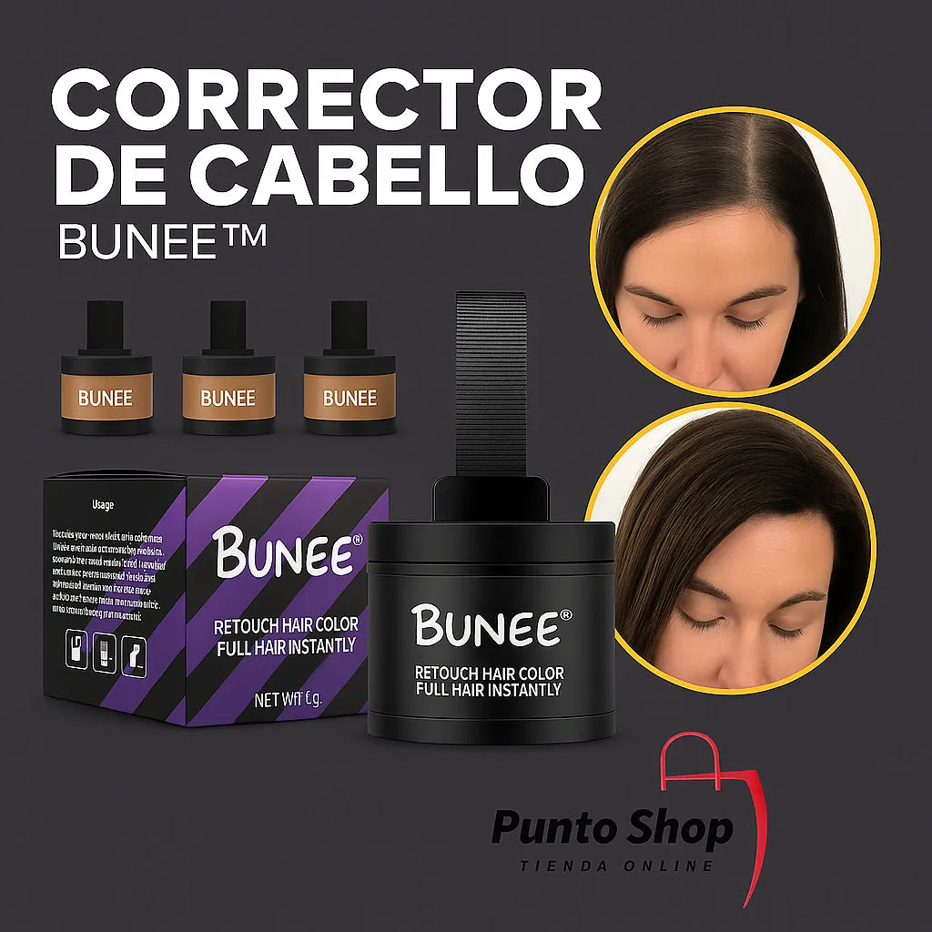 BUNEE® Elimina canas y raíces en segundos + Peine Toppik de REGALO