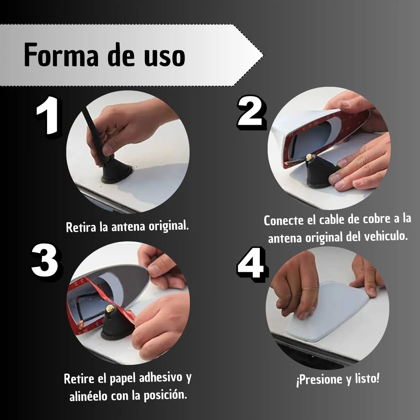 Antena TiburonX™ - Diseño Aerodinámico & Señal Mejorada 🚗💨