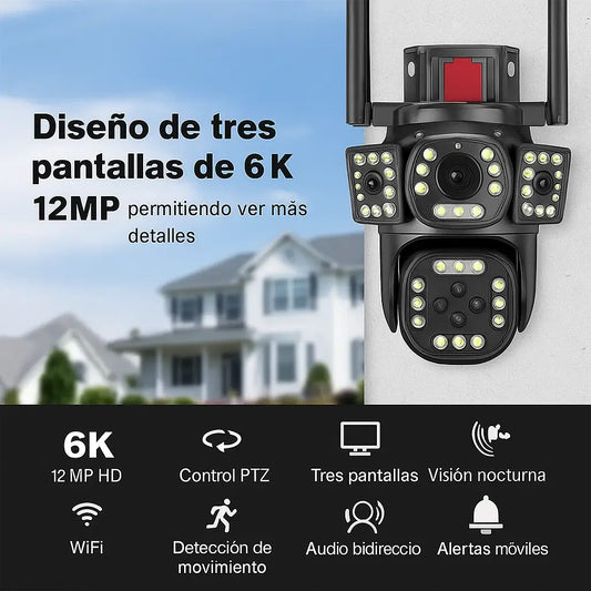 Cámara de Seguridad 3 Lentes