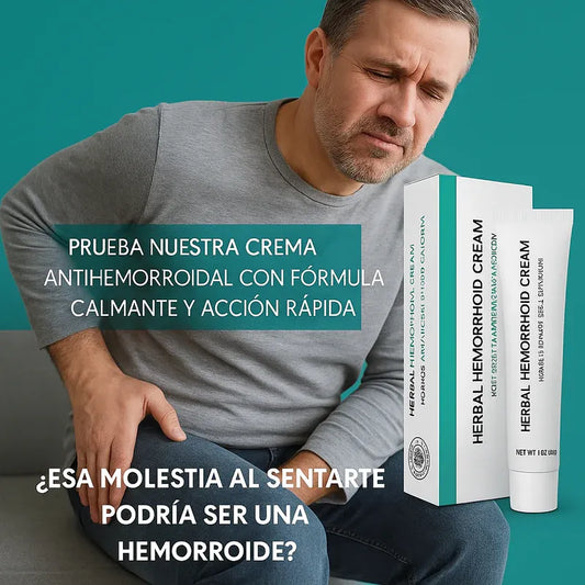 🌿 Crema Herbal hemorrhoid – Alivio Discreto, Seguro y Sin Dolor.