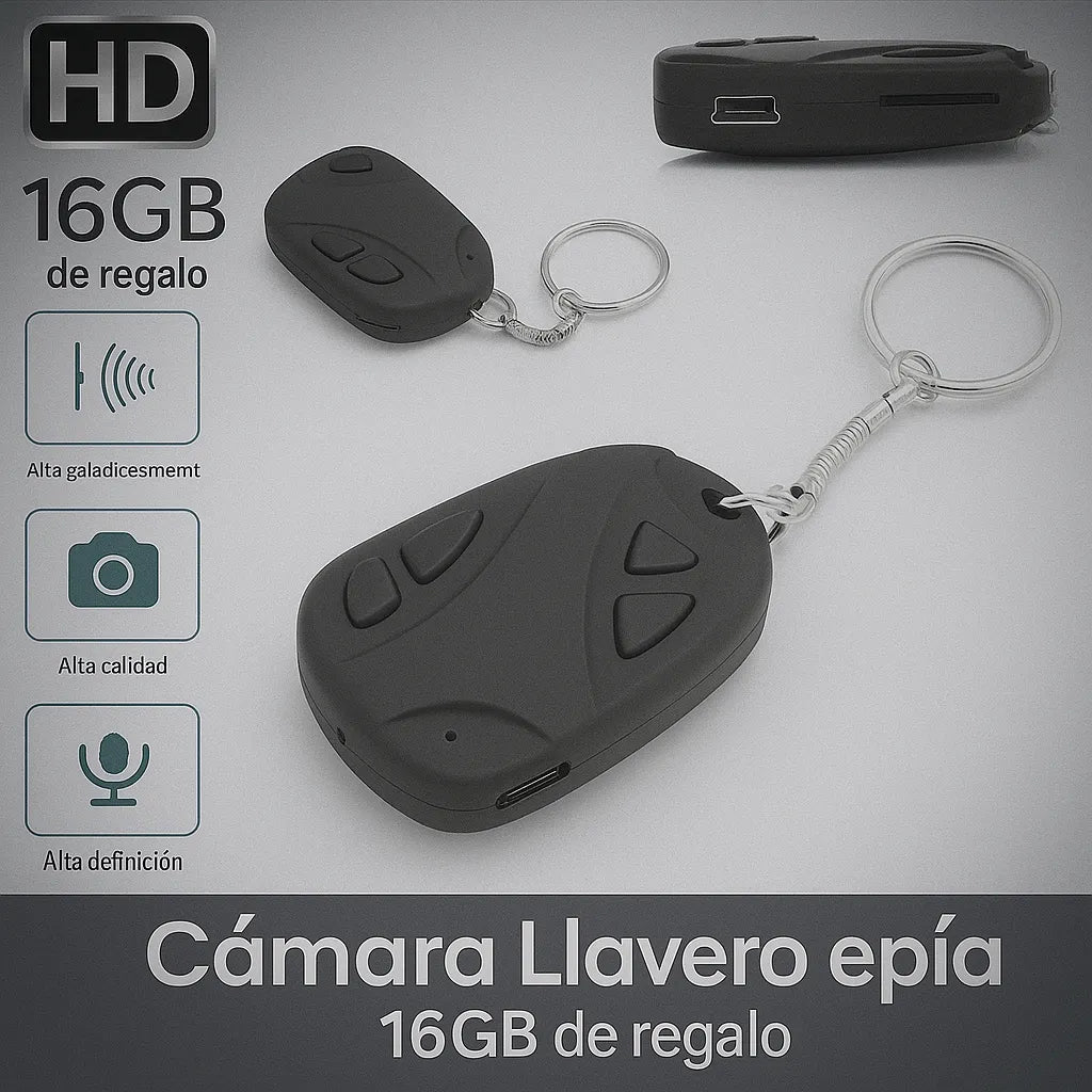 Llavero Mini Cámara discreta "- Tu seguridad, en un llavero 📷🔑"