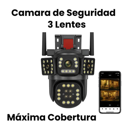 Cámara de Seguridad 3 Lentes