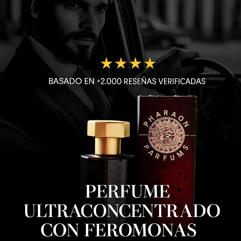 PERFUME PHARAON PHEROMONES ORIGINAL 50 Ml + MANUAL DE SEDUCCION GRATIS - Confianza y Encanto Persona